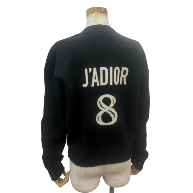 ディオール J’ADIOR8 カシミヤ ニットセーター ブラック/ホワイト 