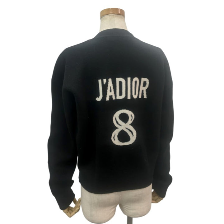 ディオール J’ADIOR8 カシミヤ ニットセーター ブラック/ホワイト 