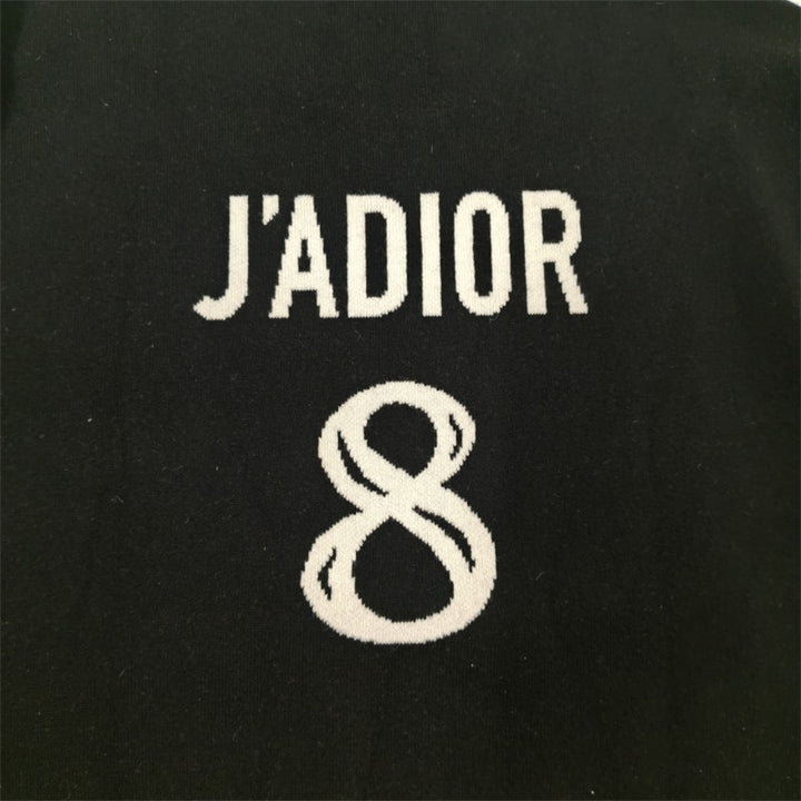 ディオール J’ADIOR8 カシミヤ ニットセーター ブラック/ホワイト 