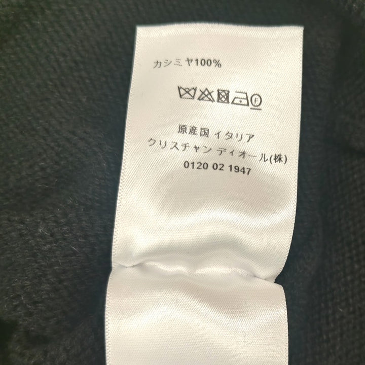 ディオール DIOR カシミヤロゴ ニットセーター 黒 