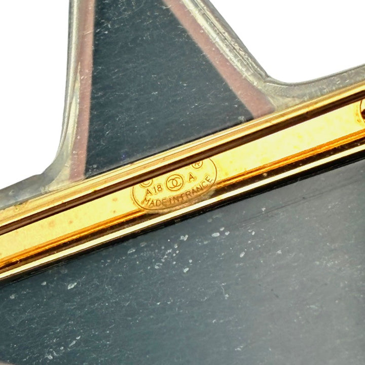 シャネル ブローチ 星型 スター ボルドー A18A