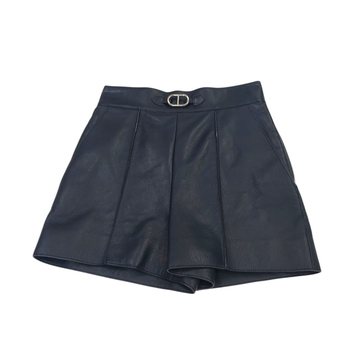 エルメス ゴートスキン ショートパンツ ネイビー レディース 