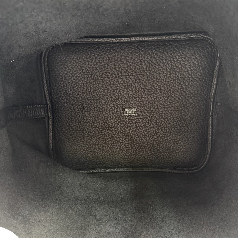 エルメス ピコタンロック MM 22 トリヨン ブラック シルバー金具 A刻印
