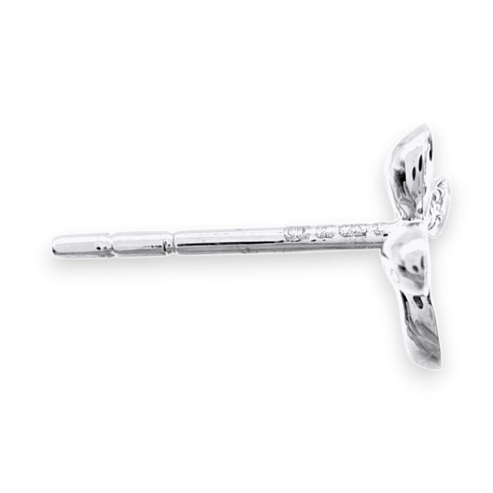 グラフ パヴェ バタフライ ダイヤモンド プティ スタッド イヤリング 0.08ct K18WG