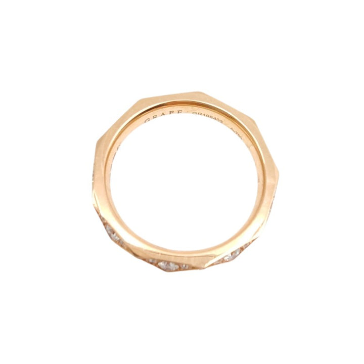 グラフ ローレンス グラフ シグネチャー ダイヤ バンド リング PG 3.2mm 0.75ct 約7号