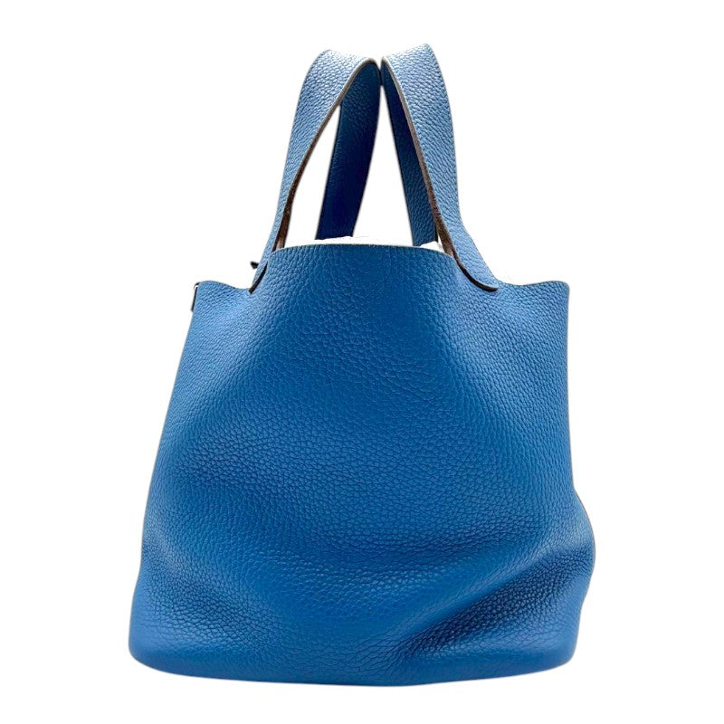 エルメス ピコタンロック MM 22 トリヨン ミコノス シルバー金具 □O刻印