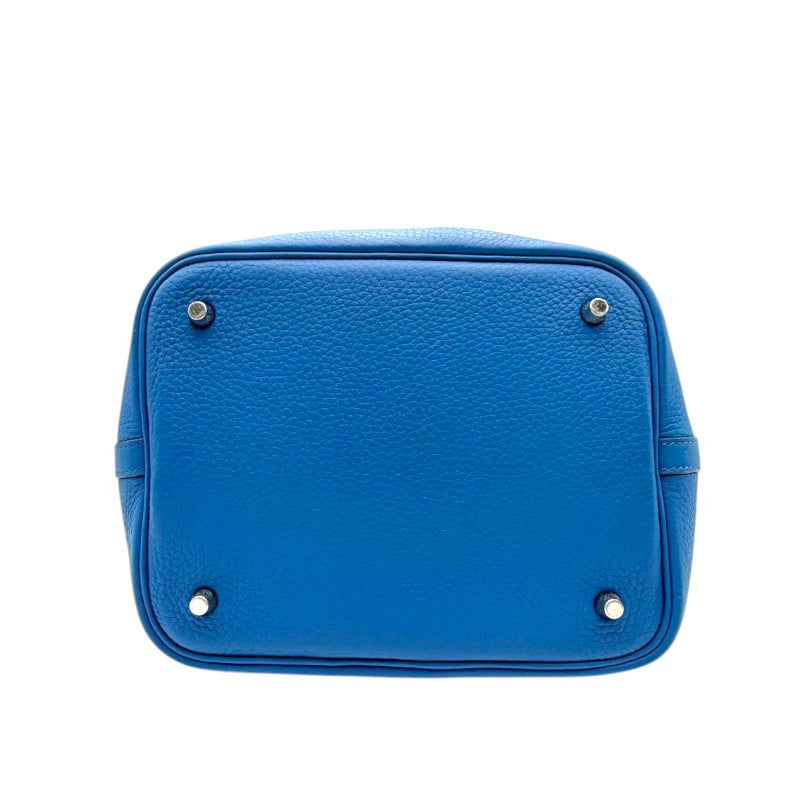 エルメス ピコタンロック MM 22 トリヨン ミコノス シルバー金具 □O刻印