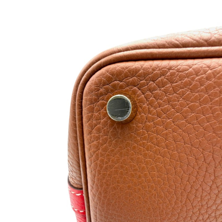 エルメス ピコタンロックPM 18 カザック ゴールド/ルージュクー ゴールド金具 D刻印 カデナなし