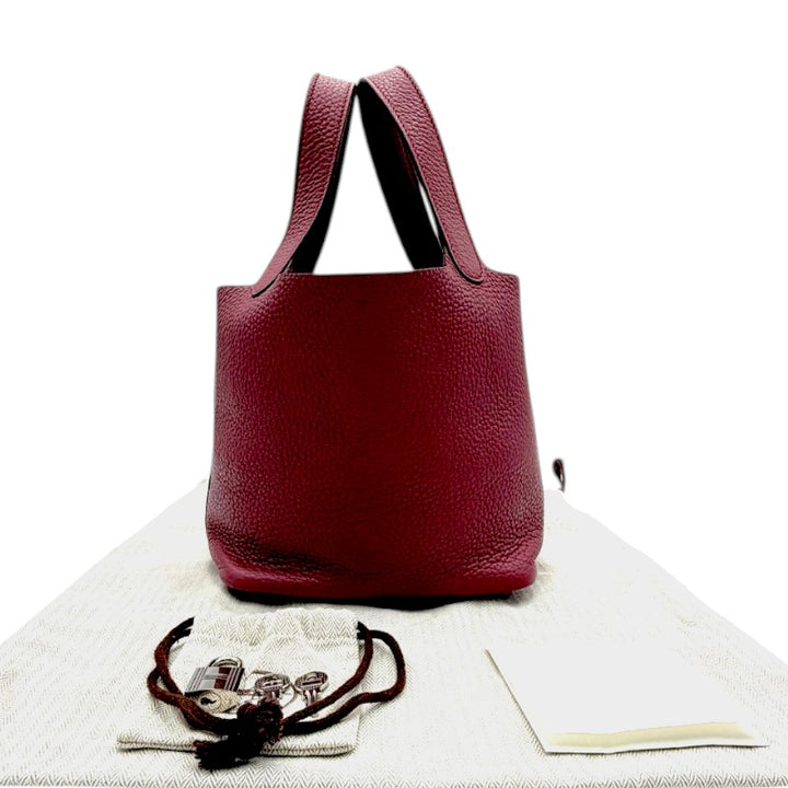 エルメス ピコタンロック PM 18 トリヨン ローズウッド シルバー金具 □O刻印