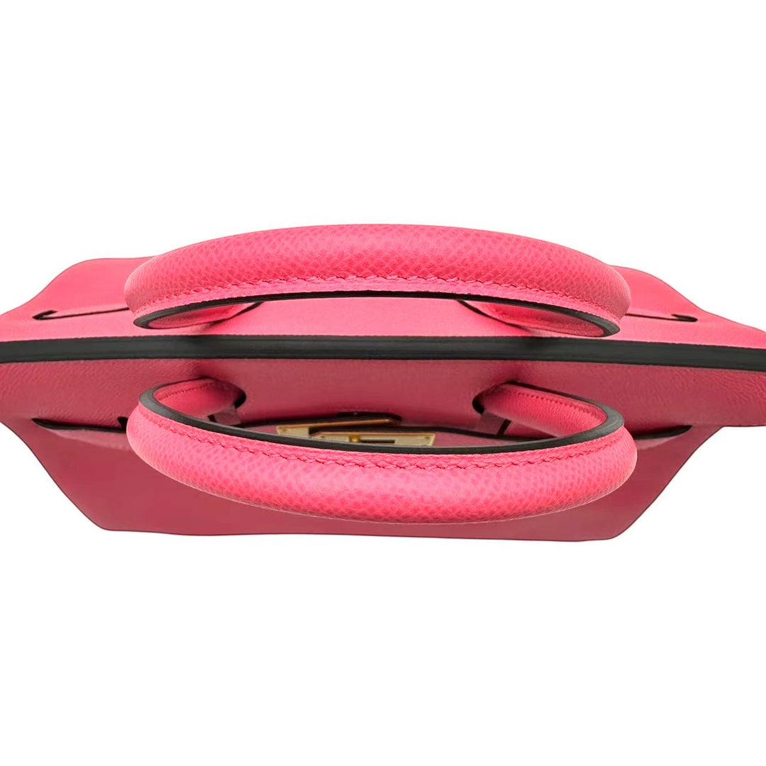 エルメス バーキン30 パーソナル エプソン ローズアザレ/グリムエット マットG金具 A刻印