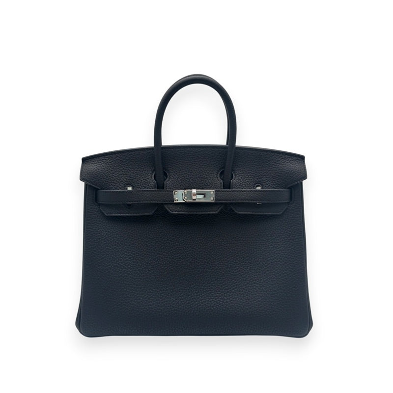 エルメス バーキン25 トゴ ブラック シルバー金具 C刻印