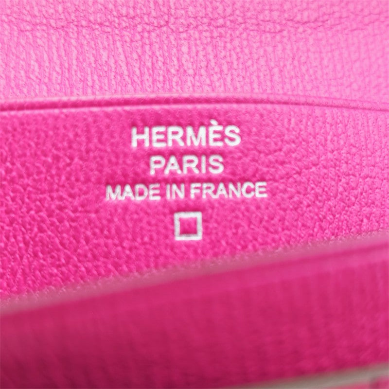 エルメス ベアンスフレ アリゲーターリセ ローズシェヘラザード シルバー金具 Y刻印
