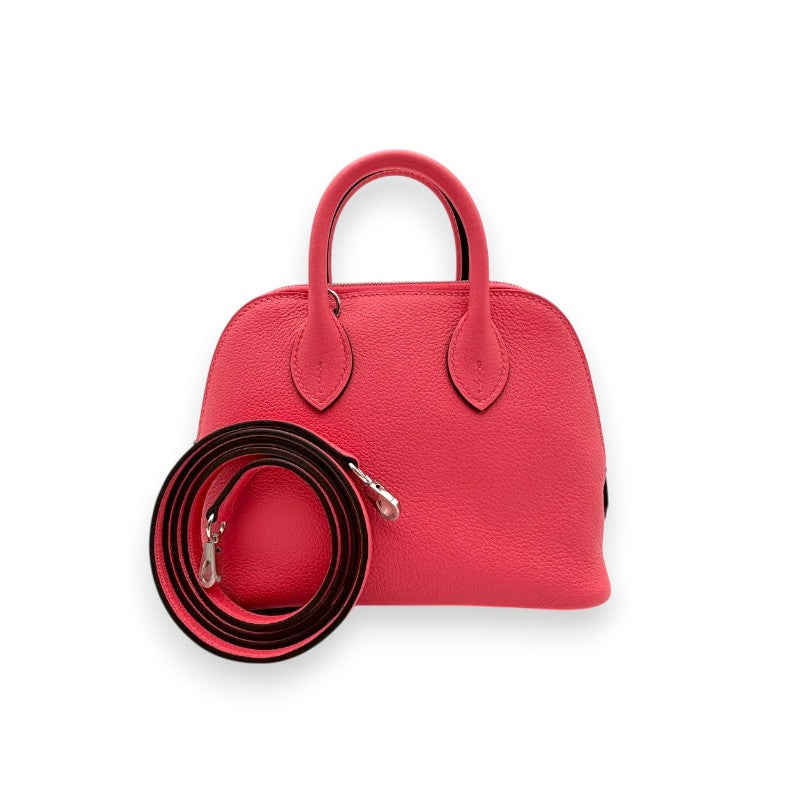 エルメス ボリード 1923 ミニ エバーカラー ローズアザレ シルバー金具 K刻印