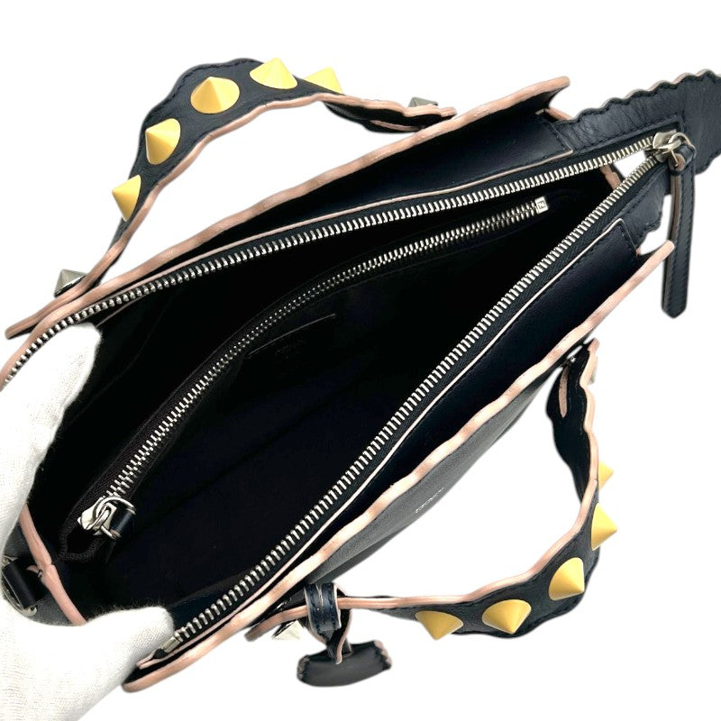 フェンディ バイザウェイ 2WAYショルダーバッグ スタッズ ネイビー 8BL124