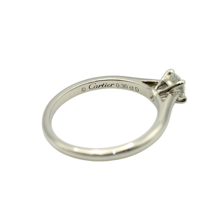 カルティエ ソリテール ダイヤリング エンゲージメントリング 0.3ｃｔ Pt950 