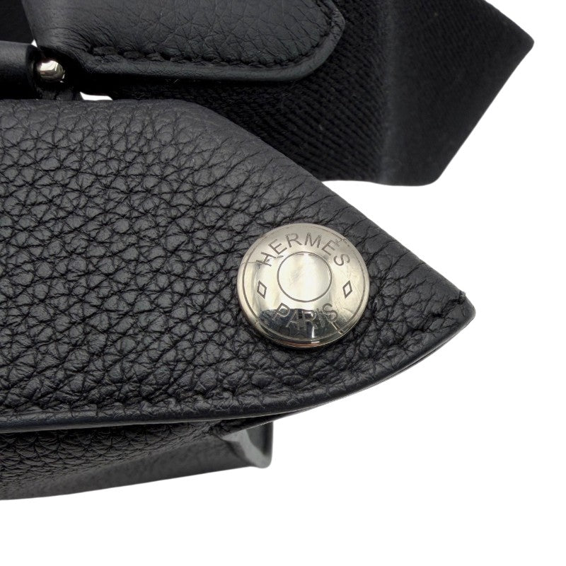 エルメス ヴィドポッシュ ショルダーバッグ トゴ ブラック シルバー金具 W刻印