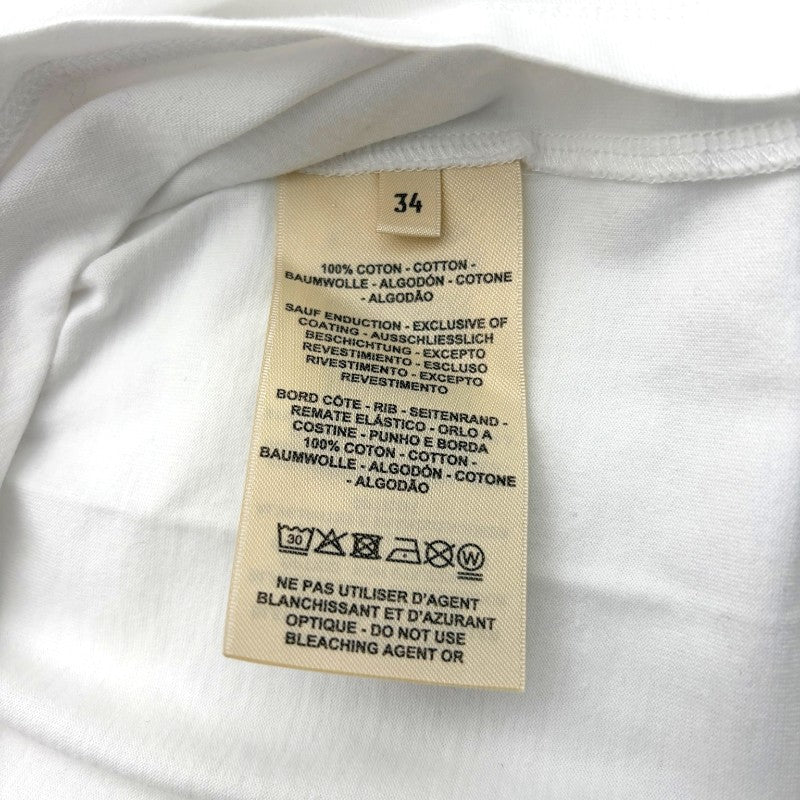 エルメス 半袖カットワンピース カルトゥッシュ コットン ホワイト 