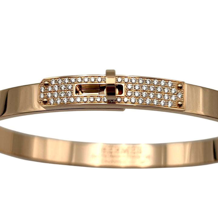 エルメス ケリー PM ブレスレット バングル ダイヤ0.36 ct K18PG H110013B 00SH