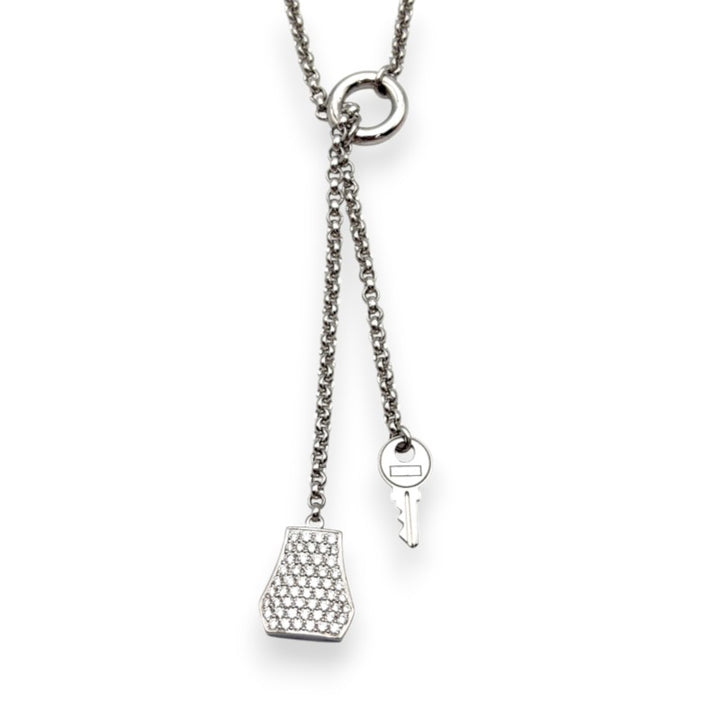 エルメス ケリー・クロシェット PM ネックレス ダイヤ 0.53ct WG H221205B