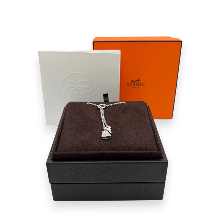 エルメス ケリー・クロシェット PM ネックレス ダイヤ 0.53ct WG H221205B