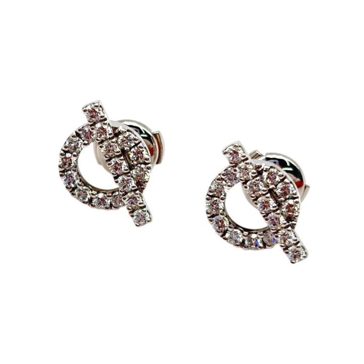 エルメス フィネス ピアス 34Pダイヤモンド 0.92ct WG H219510B 00