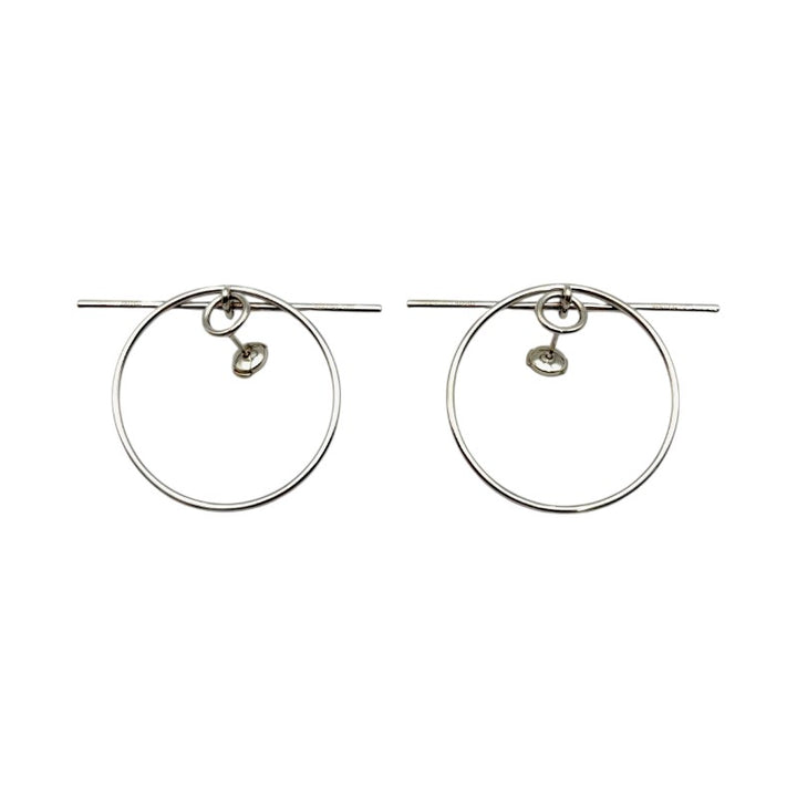 エルメス ループ MM フープピアス エシャペ シルバー