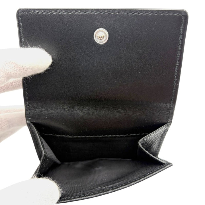 プラダ 3つ折り財布 トライアングルロゴ レザー ブラック 2MH042