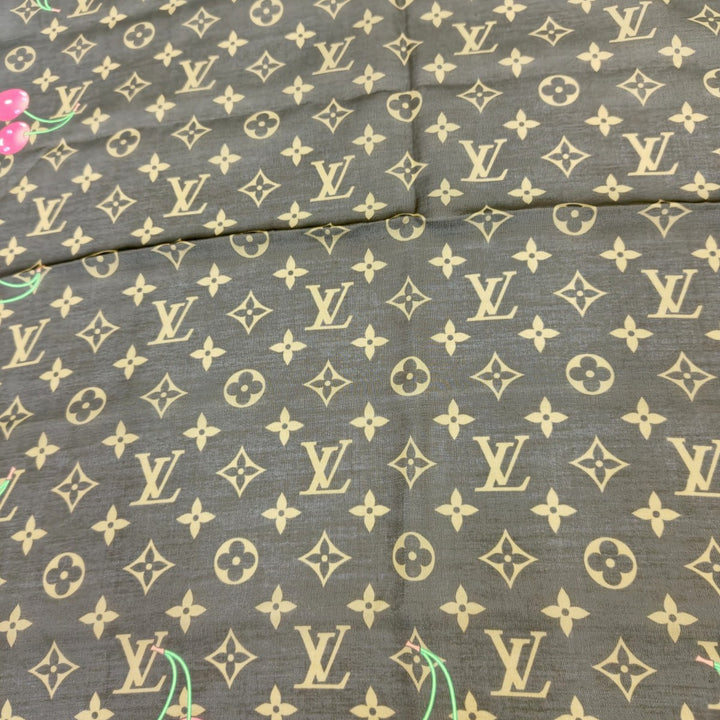 ルイ・ヴィトン モノグラムチェリー LV×TM スカーフ 村上隆コラボ M96090