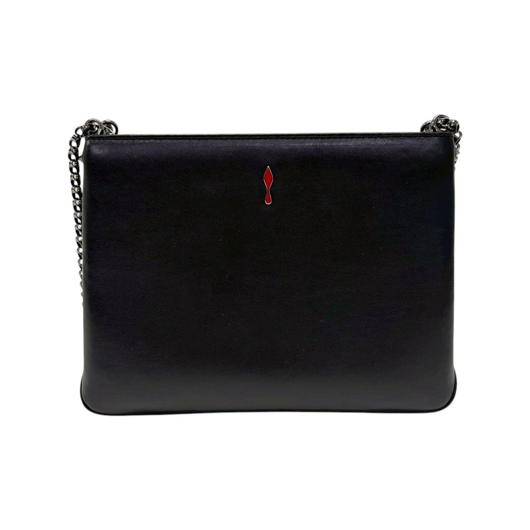 Christian Louboutin / クリスチャン ルブタン　スパイクスタッズ チェーンショルダーバッグ ブラック