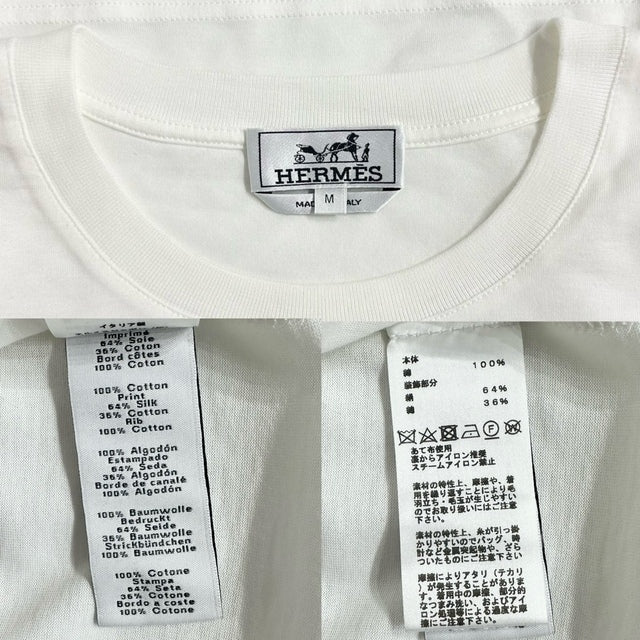HERMES / エルメス　半袖Tシャツ《ズアヴとドラゴン》