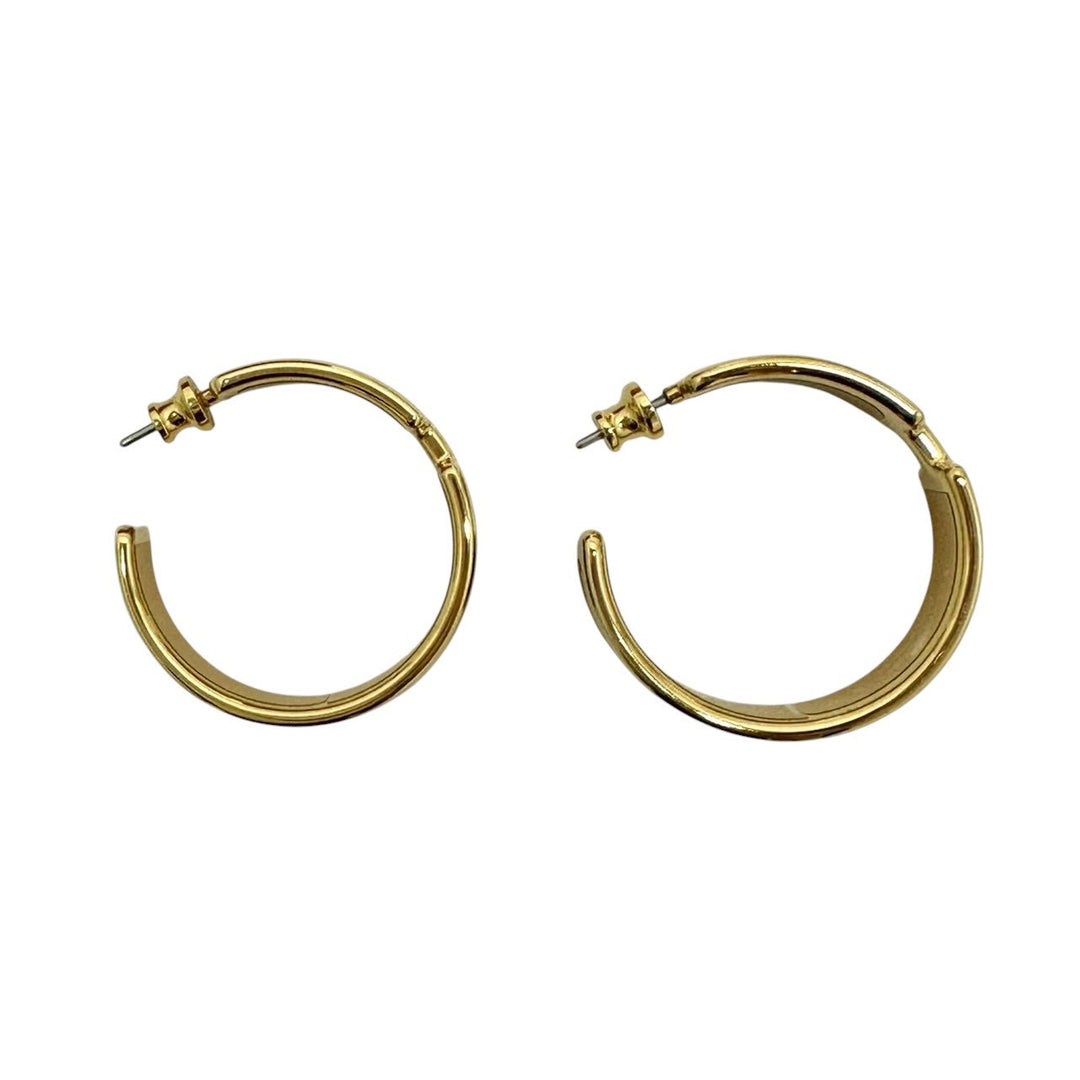 HERMES / エルメス　オランプ ピアス リザード オンブル G金具
