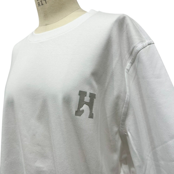 HERMES / エルメス　Tシャツ ミニレザーパッチ《アッシュヴァル》