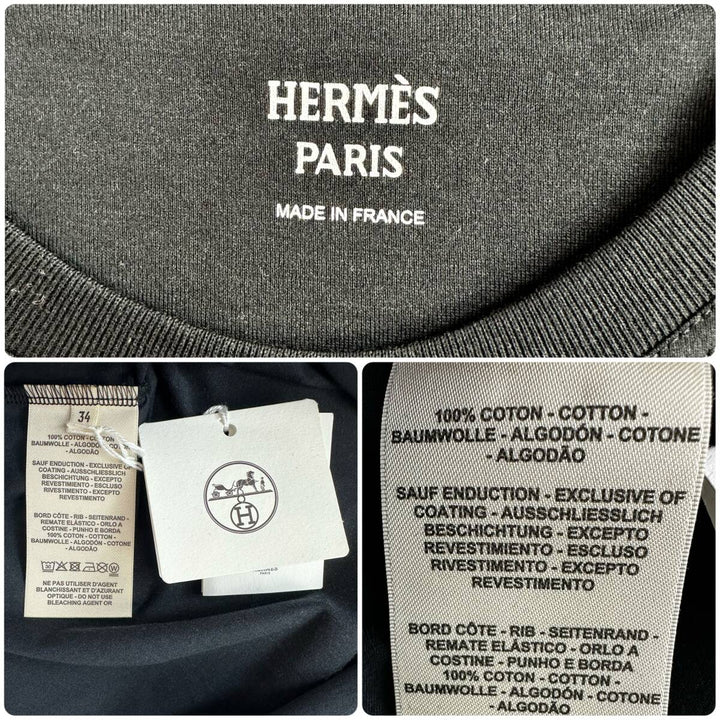 HERMES / Ｔシャツ《カルトゥッシュ》黒 34