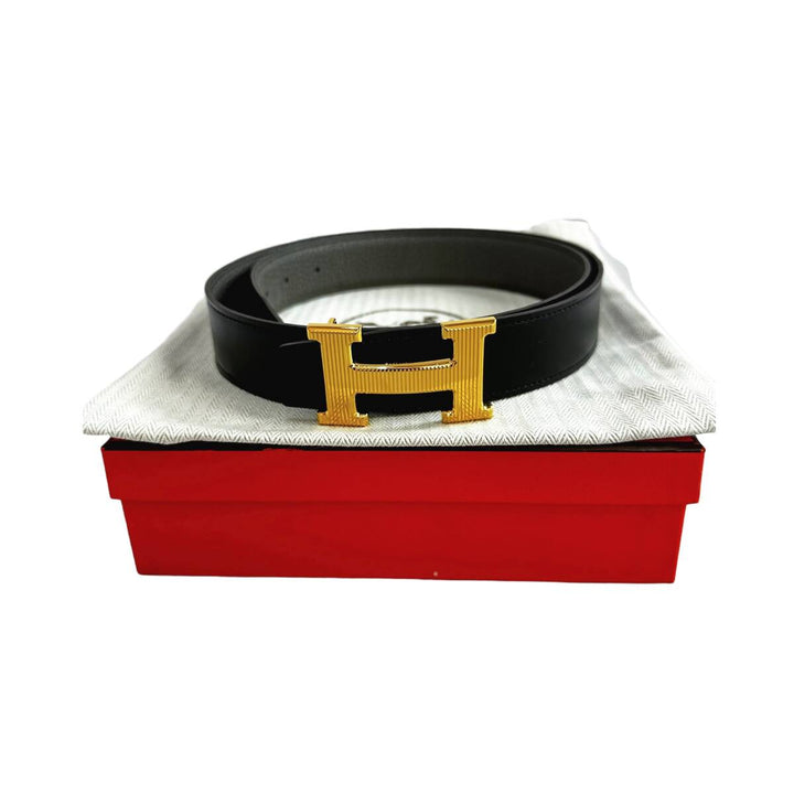 HERMES / ベルトバックル《Hストリエ》＆リバーシブルベルト32ｍｍ