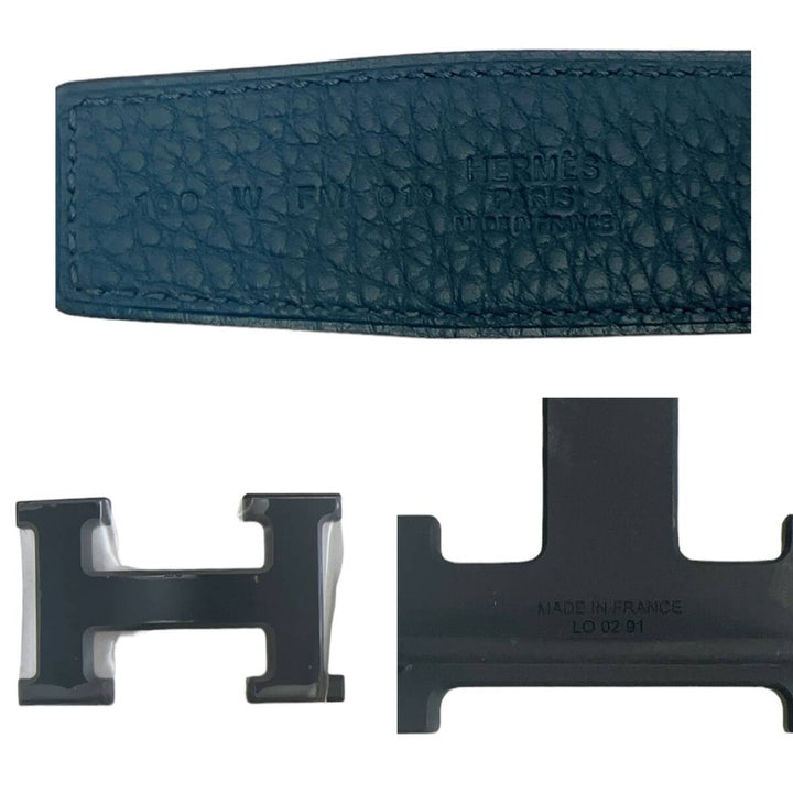 HERMES / ベルトバックル《H》＆リバーシブルベルト32ｍｍ
