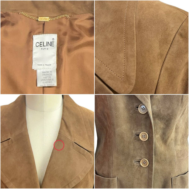 CELINE / ブラウン　スウェードジャケット M