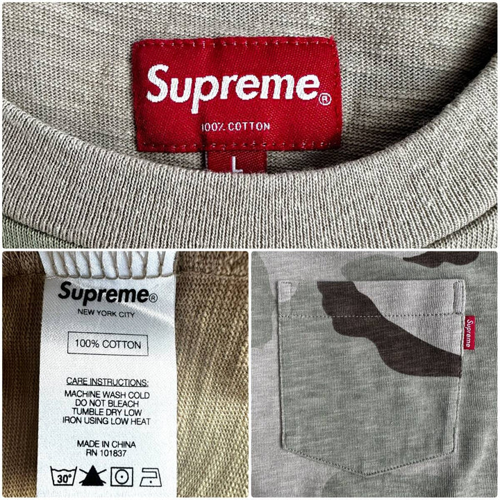SUPREME / 迷彩Tシャツ L