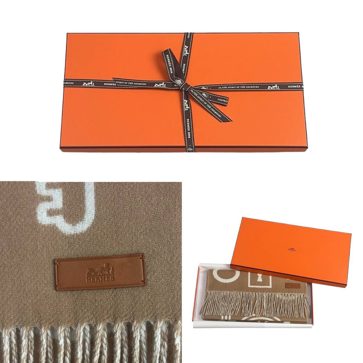 HERMES / カシミヤマフラー《カザック・キーコレクション》 – ブランド