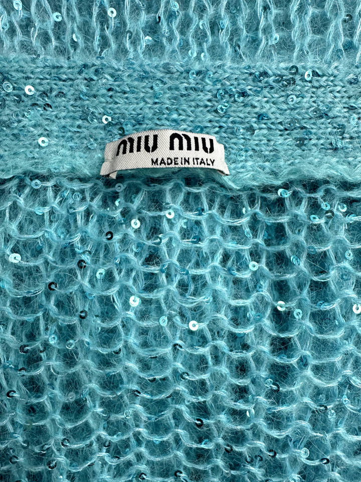 miumiu / ロングスパンコールカーディガン 38