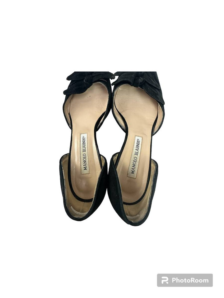 MANOLO BLAHNIK / リボン付きピンヒール